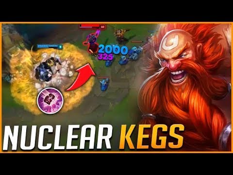 *NUCLEAR KEGS* FULL AP DARK HARVEST GRAGAS RETURNS (HILARIOUS) - League of Legends