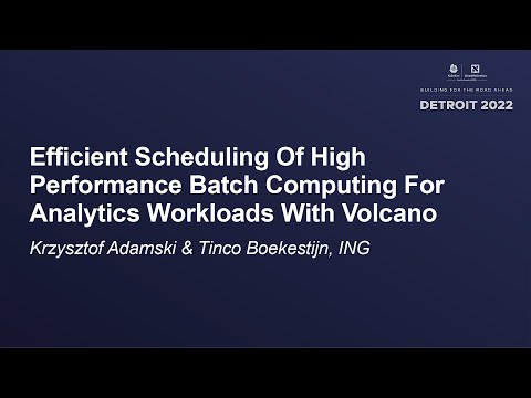 Efficient Scheduling Of High Performance Batch Computing For... Krzysztof Adamski & Tinco Boekestijn