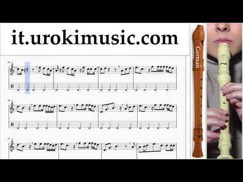 Corso di Flauto Dolce G. Clean Bandit - Rockabye ft Sean Paul Anne-Marie Tablature Tab Parte#2 um