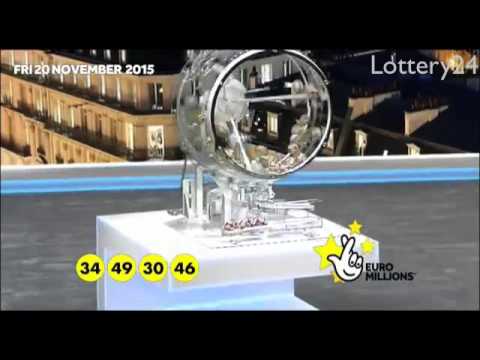2015 11 20 Euro Millions Number and draw results