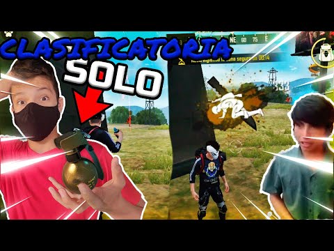 CLASIFICATORIA SOLO A GRANADAS *imposible* EN FREE FIRE 😱😱 *Reto imposible*