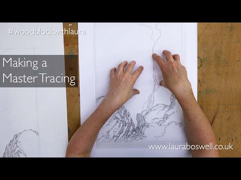 Japanese Woodblock With Laura: Episode 4 - Making a Master Tracing