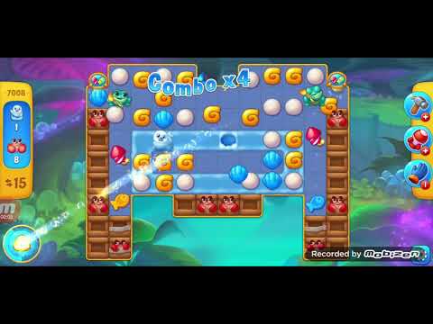 fishdom gameplay / level 7008 / It is like the ads? / thank you 피쉬돔 / 모바일 게임 / 중독성 있는 게임