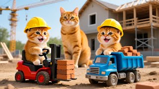 Download lagu Mama Cat Trims Fur on the Farm and Makes Tiger Hat For Kittens At Home🐾🎩🐯 mp3