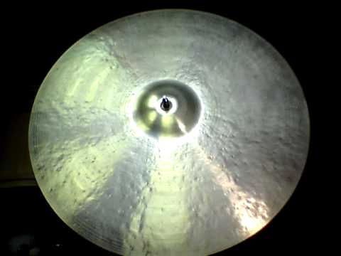 24 Kontroversial Ride, 2677g - Handcrafted cymbals by Craig Lauritsen..MOV