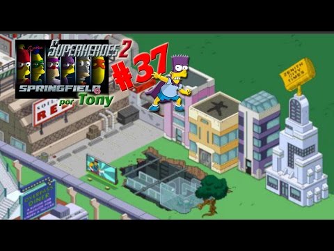 Los Simpson Springfield, Superhéroes 2 "Cap. 37 - Cartel, Serpiente, Times y Mansión al 14" por Tony
