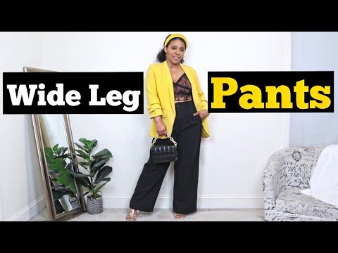 HOW TO STYLE WIDE LEG PANTS IN BLACK