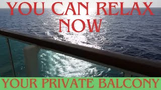 Cruise Ship Balcony Relaxation Video with music