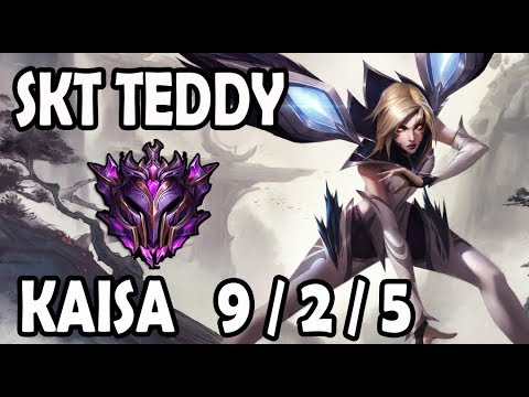 SKT Teddy KAISA vs EZREAL (ADC) Ranked Master Korea
