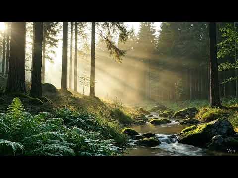 Misty Forest Dawn | 4K Cinematic Ambient Nature Scene (Free to Use)