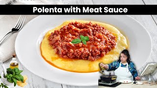 Polenta with Meat Sauce = LOVE! The Silver Spoon Cookbook 🍅