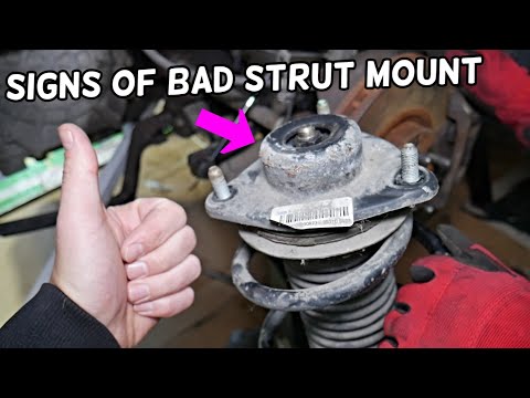 SYMPTOMS OF BAD STRUT MOUNT demonstrated on KIA OPTIMA, Bad Shock Mount