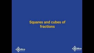 Gr 8 Fractions 5a: Square and Cube Fractions