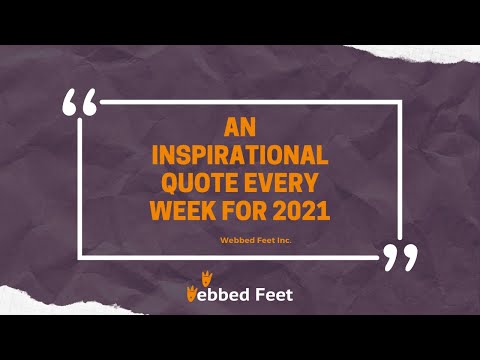 An Inspirational Quote every week for 2021