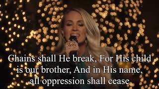 O Holy Night (with lyric) by Carrie Underwood