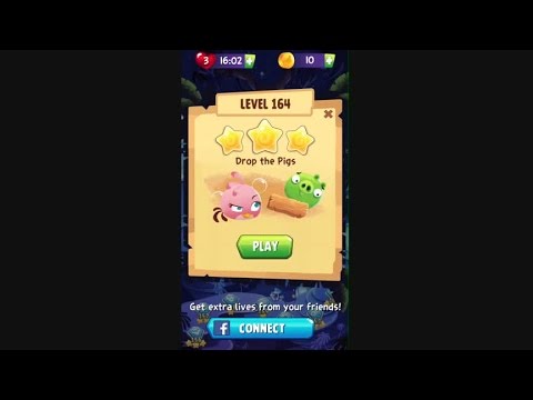 Angry Birds Stella Pop Gameplay!- Level 164 Mushroom Cave Levels!