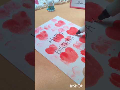 10 sec birthday card #cardcreations #shorts #craft with Khadija