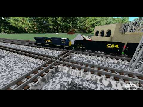 Roblox: Ro- scale episode 33: CSX Coal train. Along with a random mixed freight.