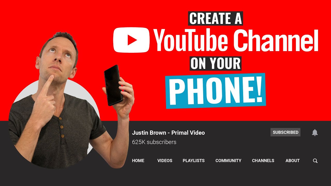 How to Create a YouTube Channel with your PHONE (Complete Beginners Guide!)