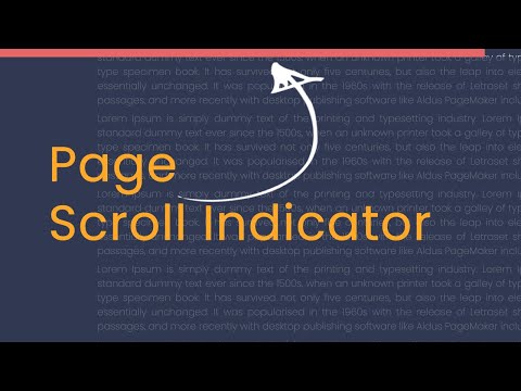 Page Scroll Indicator Using Html Css And Javascript Cspoint Website Designing Tutorials
