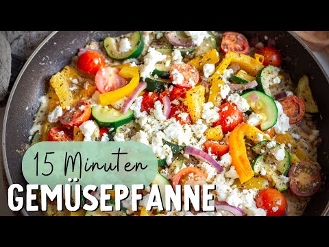 Mediterranean vegetable stir-fry with feta – quick recipe