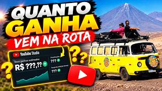 QUANTO GANHA O CANAL VEM NA ROTA | GANHOS REAIS 2026