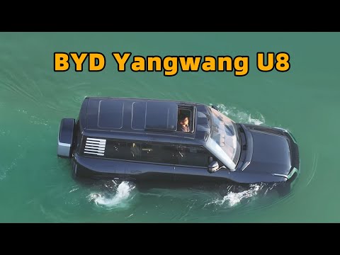 Thumbnail for BYD Yangwang U8, a vehicle that can travel in floating water? Emergency flotation demonstration！ by Yangwang, Yangwang U8