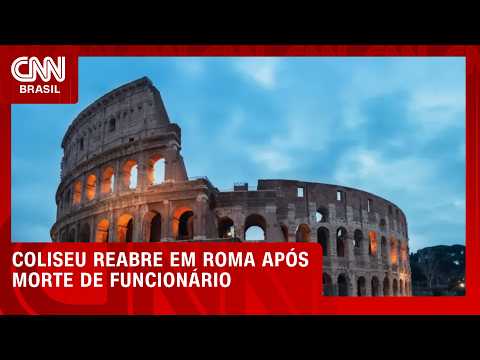 Coliseu reabre em Roma após três dias fechado por morte de funcionário | BOLETIM CNN
