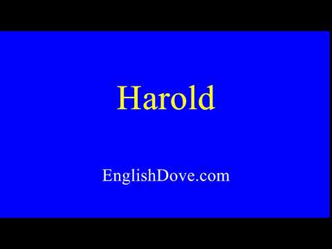 How to pronounce Harold in American English.