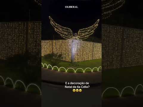 E A CONTA DE LUZ, 'TIA CÉLIA'? Decoração de natal com mais de 15 mil luzes viraliza na web