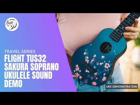 Flight TUS-32SAKURA Travel Series Laminate Linden Top ABS Neck Sakura Soprano Ukulele w/Gig Bag image 10