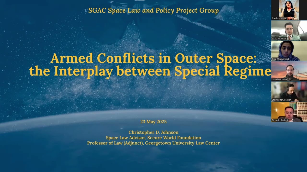SLP Lecture #1: Armed Conflicts in Outer Space – The Interplay Between Special Regimes