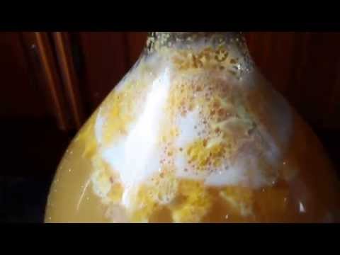 wino domowe fermentacja w 4 tygodniu .. Jabłka, pomarańcze, miód, cytryna