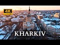 KHARKIV, Ukraine 🇺🇦 in 4k ultra HD by drone 60fps (before the war)