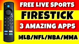 🔥FREE SPORTS ON YOUR FIRESTICK | 3 GREAT APPS🔥