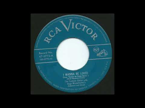 OLDIES 1950 JUN 24 I WANNA BE LOVED-Fontane Sisters & Hugo Winterhalter