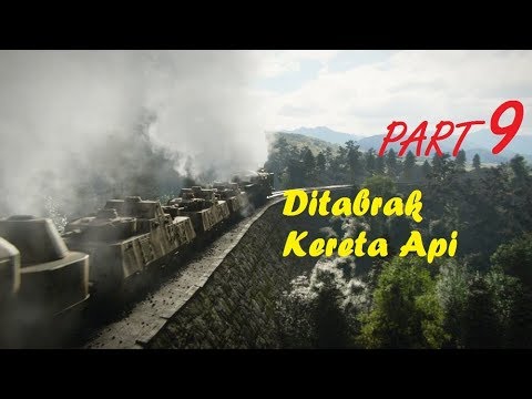 CALL OF DUTY WW2 Gameplay _ Di Tabrak Beruntun Kereta Api @Part 9