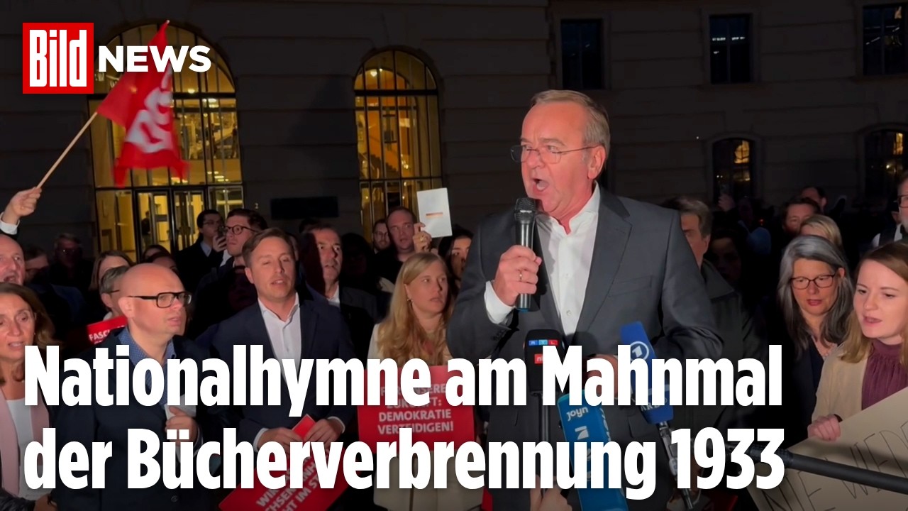BERLIN: SPD protestiert nach AfD-Wahl am historischen Bebelplatz