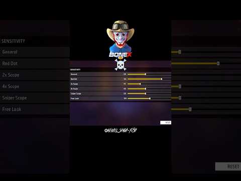 Free Fire After Update 4gb Ram 200 Sensitivity Best Settings 🍷🎯 200 Sensitivity Satting #shorts