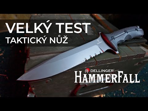 Co vydrží taktický nůž Dellinger HammerFall DC53?
