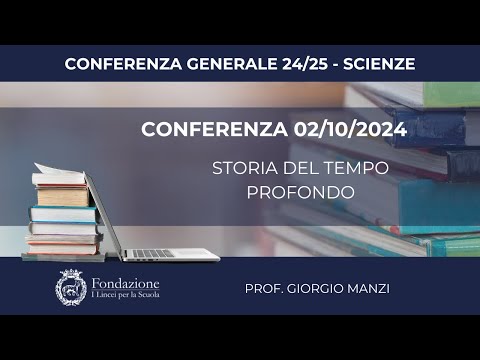 Prof. Giorgio Manzi - 02/10/2024 - Conferenza generale 24/25 - Area Scienze