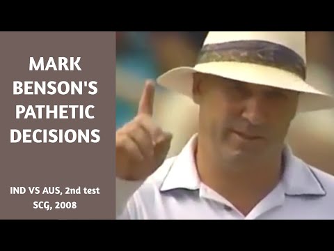 Mark Benson's POOR umpiring during SCG, 2008 - India vs Australia 2nd Test