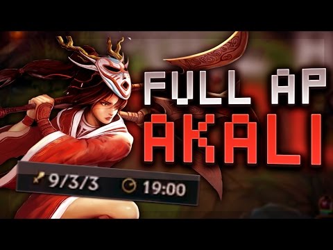 STOMP YOUR GAMES OUT WITH FULL AP AKALI! THE ULTIMATE TOP LANE CARRY! - League of Legends