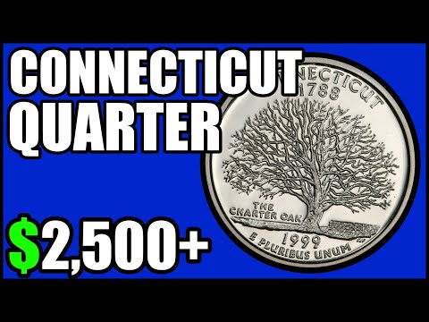 1999 Connecticut Quarter Worth Money - How Much Is It Worth and Why, Errors, Varieties, and History