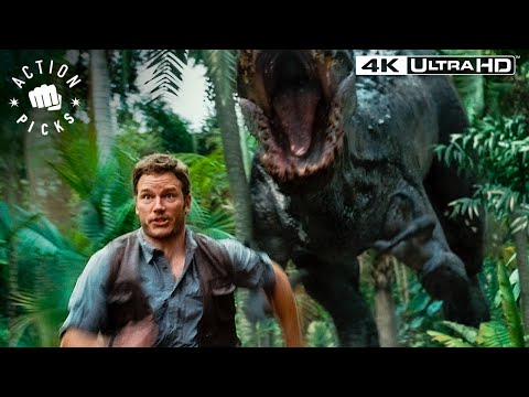 The Indominus Rex Escapes (Full Scene) | Jurassic World 4k HDR