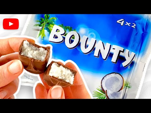 Bounty  | Chocolate Bar with Coconut Filling | ASMR Presentation & Opening | Interesting Food Facts
