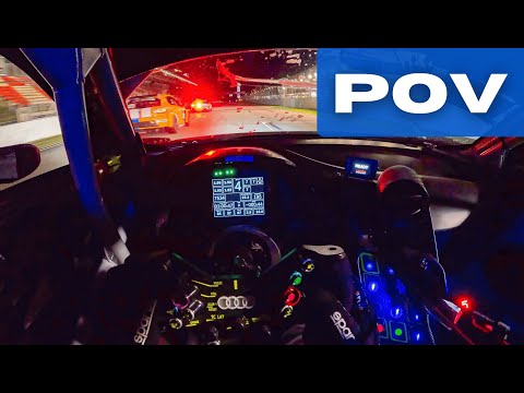 Audi R8 LMS GT3 EVO 2 // Onboard at Night in 24H Barcelona