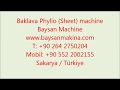 BAKLAVA MACHINE PHYLLO MACHINE