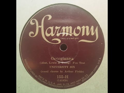 University Six "Georgianna" (1926) Arthur Fields vocal Adrian Rollini dance band California Ramblers