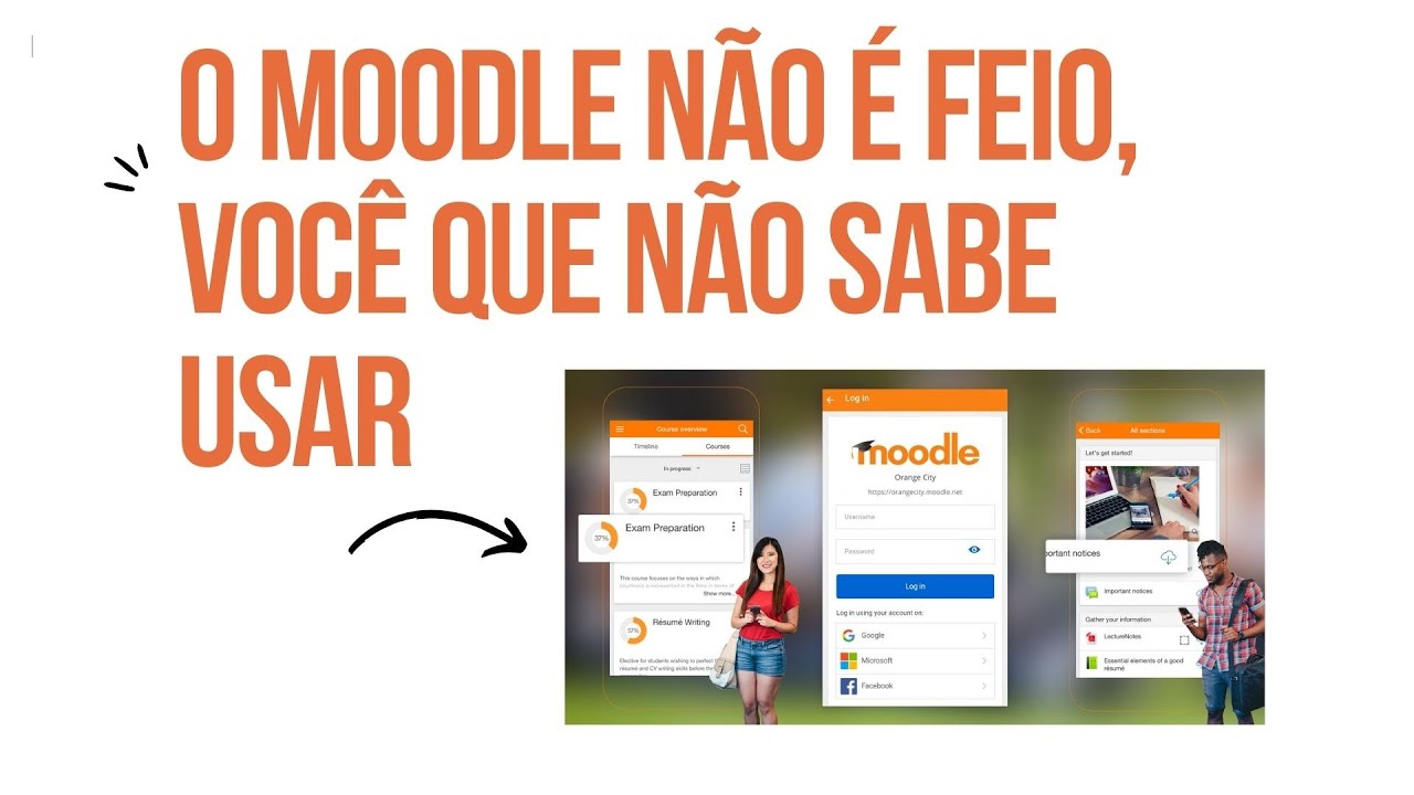 O Moodle não é feio. Você que não sabe usar. 😎